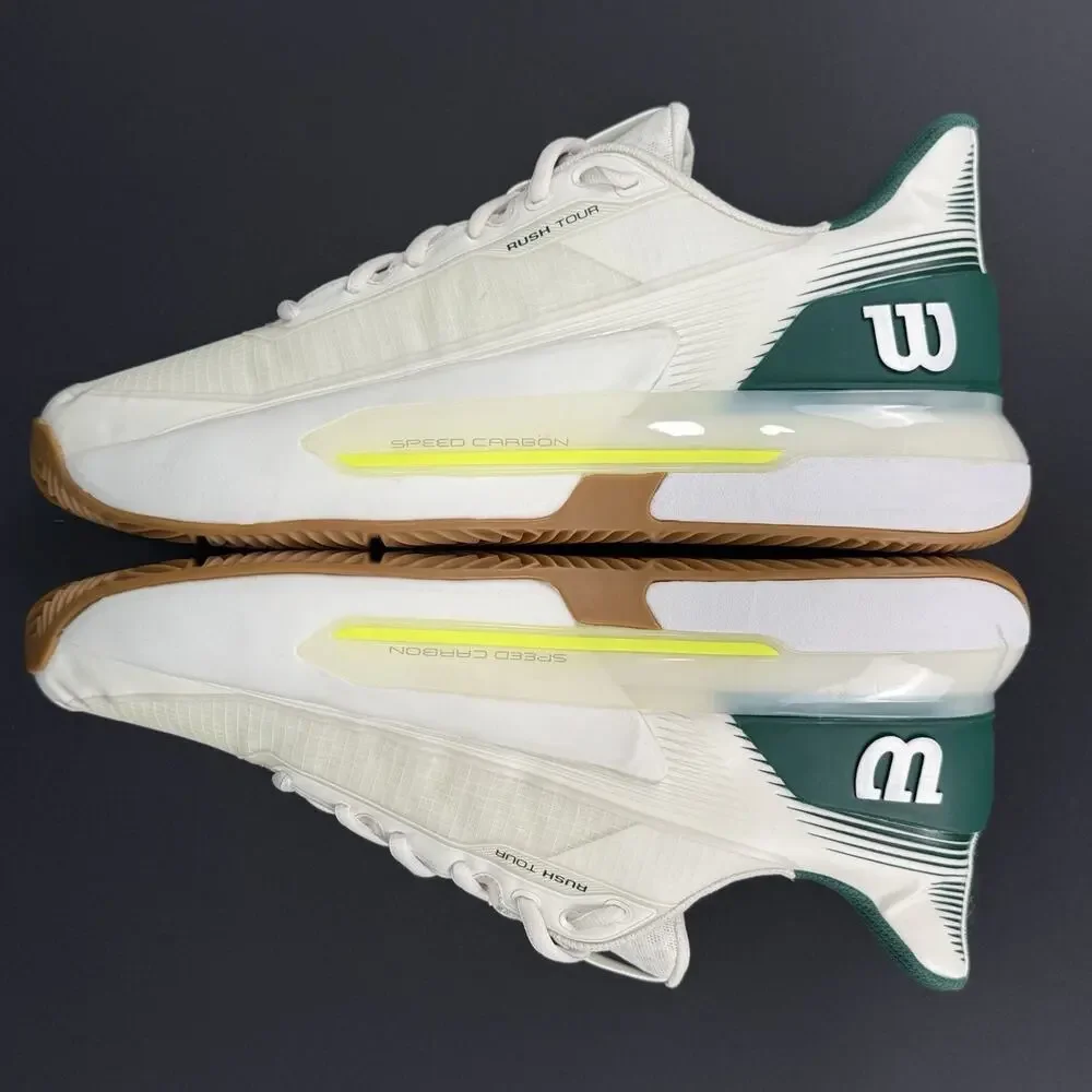 Wilson Rush Tour 5 Clay SAMPLE Men’s 10 Tennis Shoes White Green New